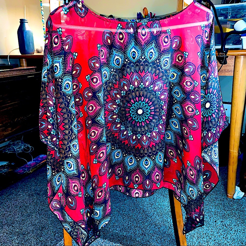 Sheer dress top